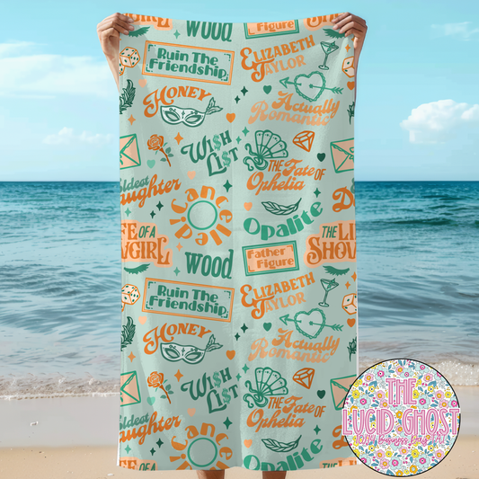 Show Lyric Towel (Please read the description)