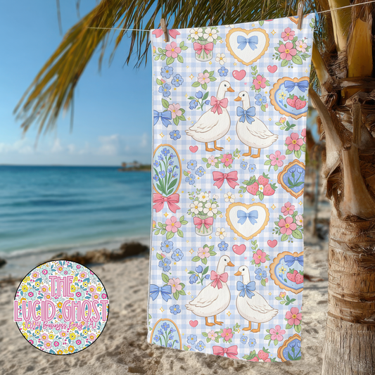 Floral Goose Towel (Please read the description)