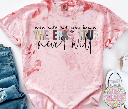 Men Will Let You Down Words (short sleeve, long sleeve & sweater)