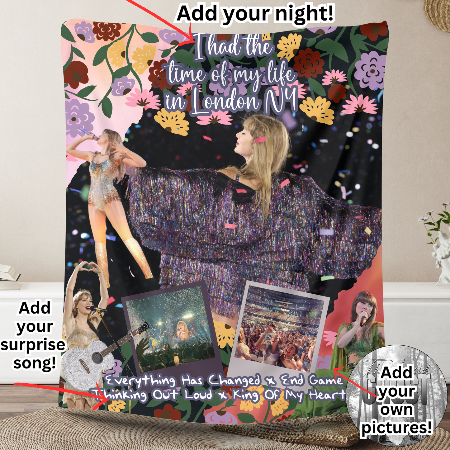 Your CUSTOM Era Experience Push Mink Blanket (Please read the description)