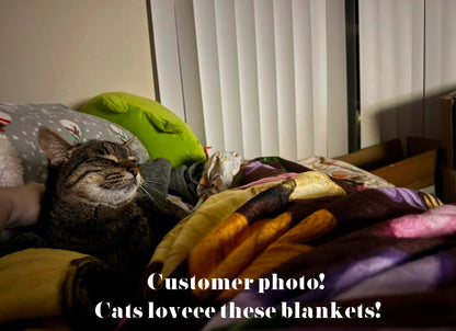 Floral Blanket Mink Fleece Material Pre-Order (Please read description)