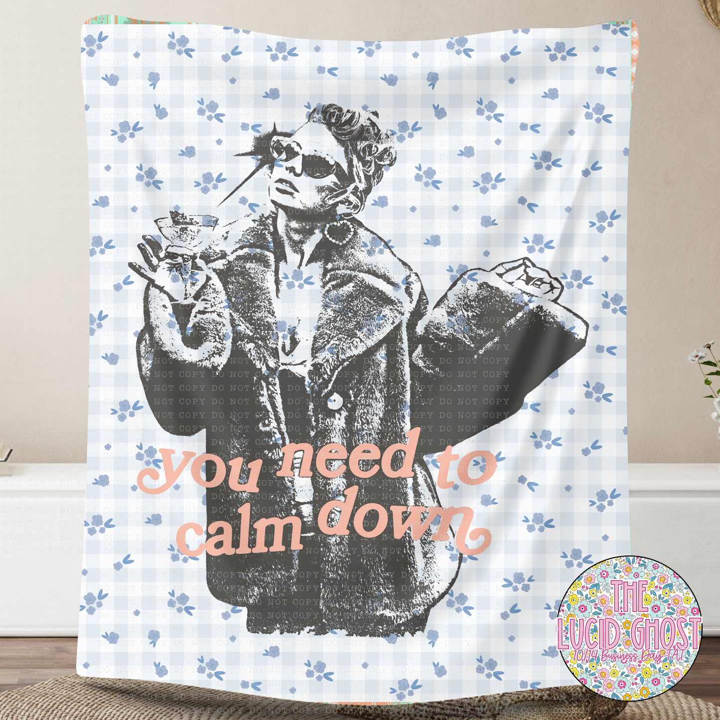 Calm Down Fleece Mink Blanket PRE-ORDER (Please read description)