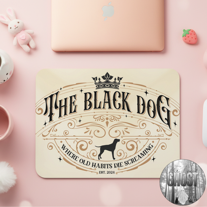 Black Doggo Mousepad