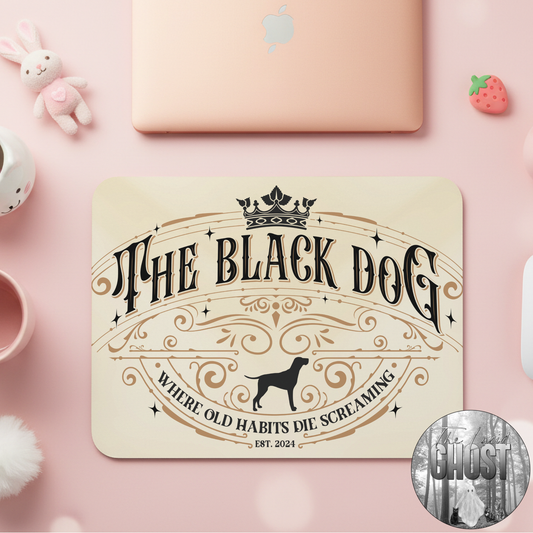 Black Doggo Mousepad