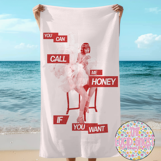 Honey Towel (Please read the description) Light pink background