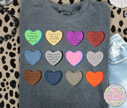 Heart Era with Lyrics (short sleeve, long sleeve & sweater)