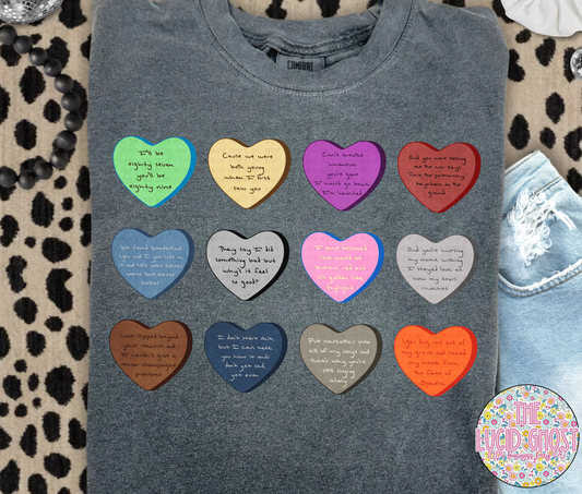 Heart Era with Lyrics (short sleeve, long sleeve & sweater)