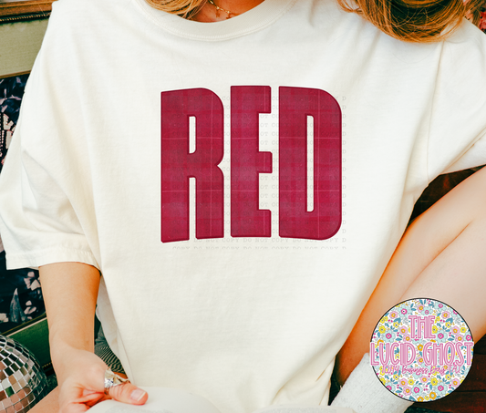 Red (short sleeve, long sleeve & sweater)