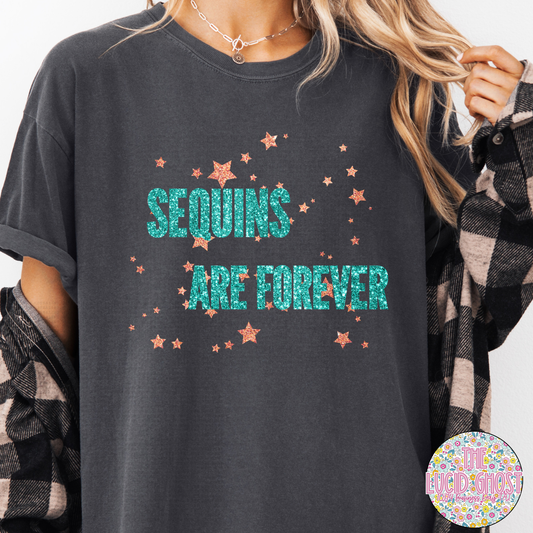 SEQUINS are FOREVER (short, long and sweatshirt) Faux Sequins